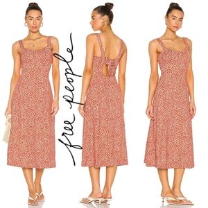 NWT Free People Floral Print Midi Dress